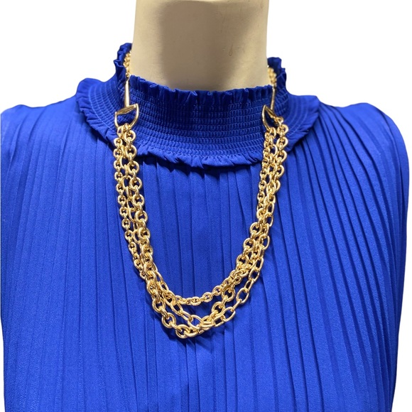 ❤️NWT Stunning Royal Blue Designer Dress Sz. 10 - Picture 13 of 15